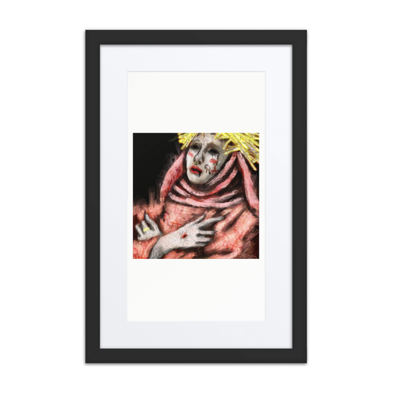Ecstasy Of A Saint Framed Poster (Black / 12″×18″)